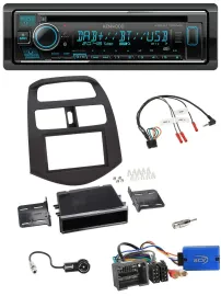 Kenwood Lenkrad Bluetooth DAB USB CD Autoradio für Chevrolet Spark 2013-2015