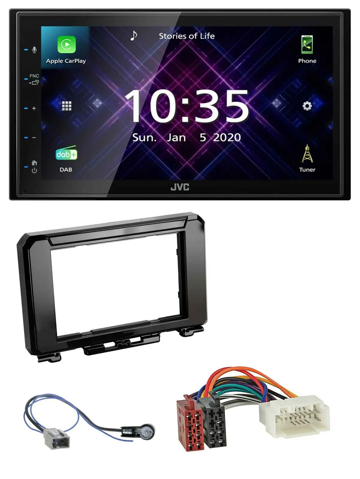 JVC DAB 2DIN MP3 Bluetooth USB Autoradio für Suzuki Jimmny GJ ab 2018