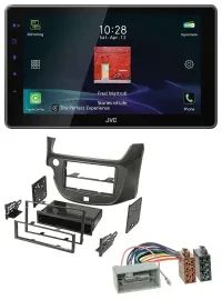 Автомагнитола JVC для Honda Jazz (с 2009) DAB, MP3, Bluetooth, USB, темно-серая