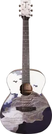 Электроакустическая гитара Tyma V-3 Grand Auditorium Ukiyoe с чехлом