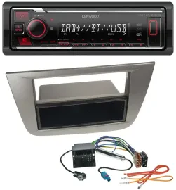 Автомагнитола для Seat Altea/Toledo (с 2005) Kenwood MP3 Bluetooth USB DAB, антрацит