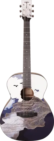Электроакустическая гитара Tyma V-3 Grand Auditorium Ukiyoe с чехлом