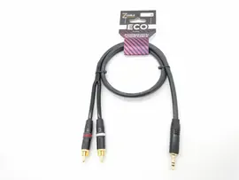 Компонентный кабель ZZcable E51-3,5-2RCA-0150-0 3.5мм-2хRCA 1.5м