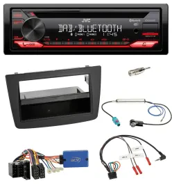 JVC CD DAB USB Bluetooth Lenkrad Autoradio für Alfa Romeo Mito 13-18 955 ISO sch