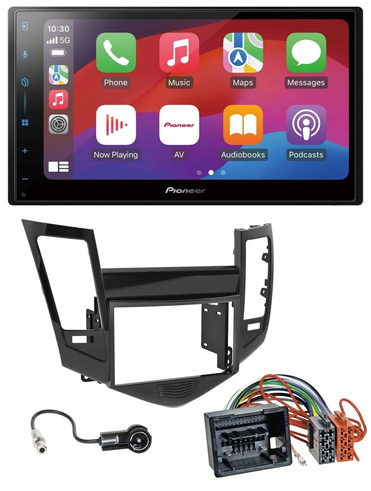 Pioneer DAB USB MP3 Bluetooth 2DIN Autoradio für Chevrolet Cruze ab 2009