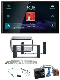 JVC USB Bluetooth 2DIN DAB MP3 Autoradio für MAN TGA TGX TGL TGM TGS 2017-2023