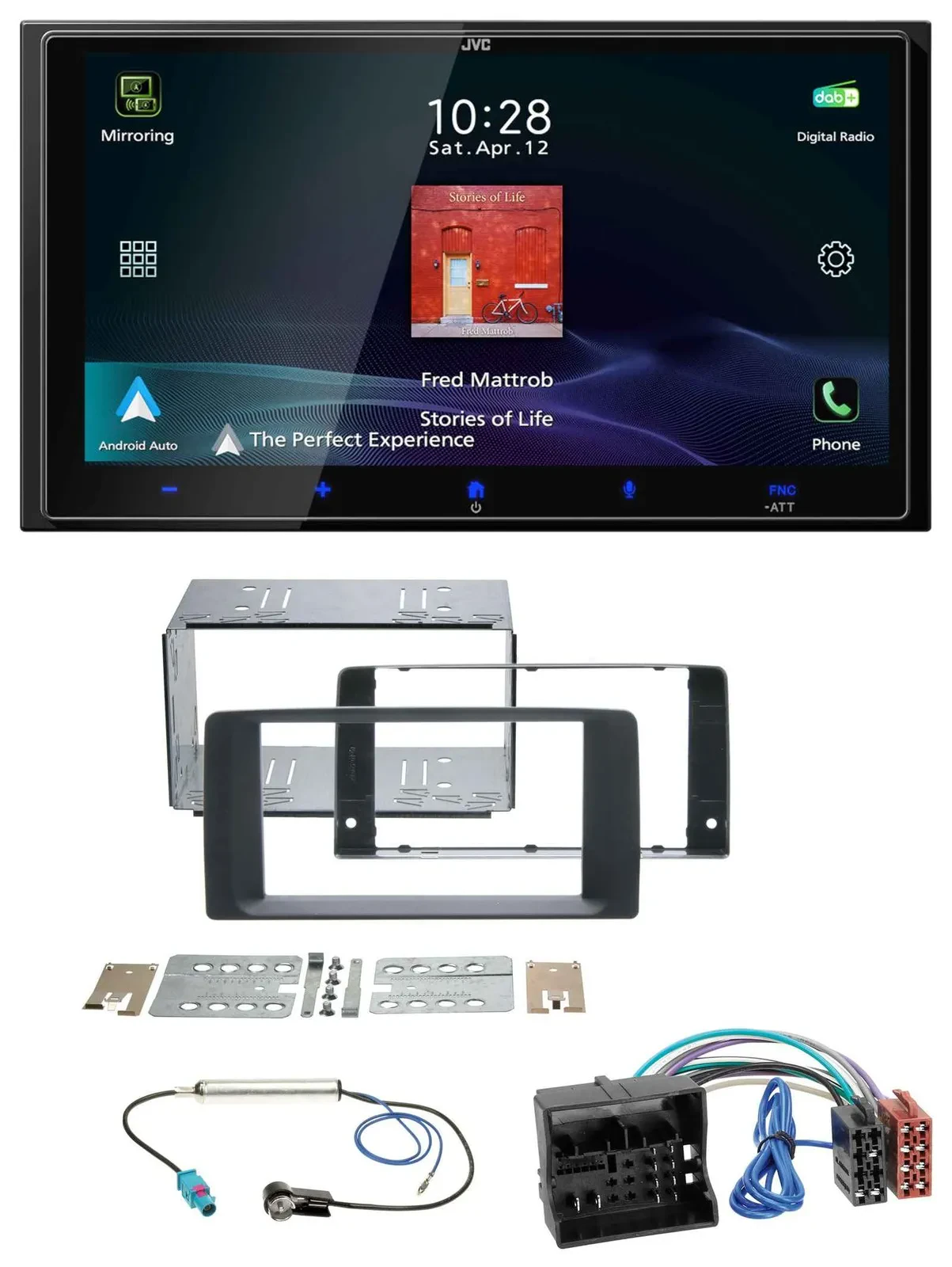 JVC USB Bluetooth 2DIN DAB MP3 Autoradio für MAN TGA TGX TGL TGM TGS 2017-2023