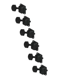 Колки для гитары Paxphil J-22-6R-BK 6 шт, черные