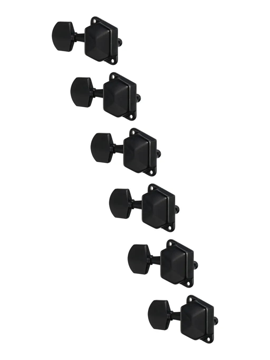 Колки для гитары Paxphil J-22-6R-BK 6 шт, черные