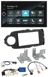 Blaupunkt 2DIN Lenkrad TMC Bluetooth USB DAB Navigation für Toyota Yaris ab 2014