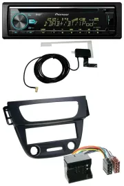 Pioneer MP3 AUX CD USB DAB Autoradio für Renault Megane 3 09-14 Quadlock schwarz