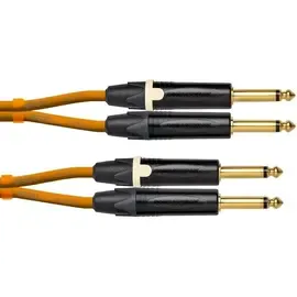 Коммутационный кабель Cordial Klinke 6,3mm mono / Klinke 6,3mm mono 3,0 m orange CEON DJ PLUG 3 O