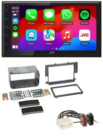 JVC Bluetooth USB MP3 2DIN DAB Autoradio für Mitsubishi Colt 2004-2009