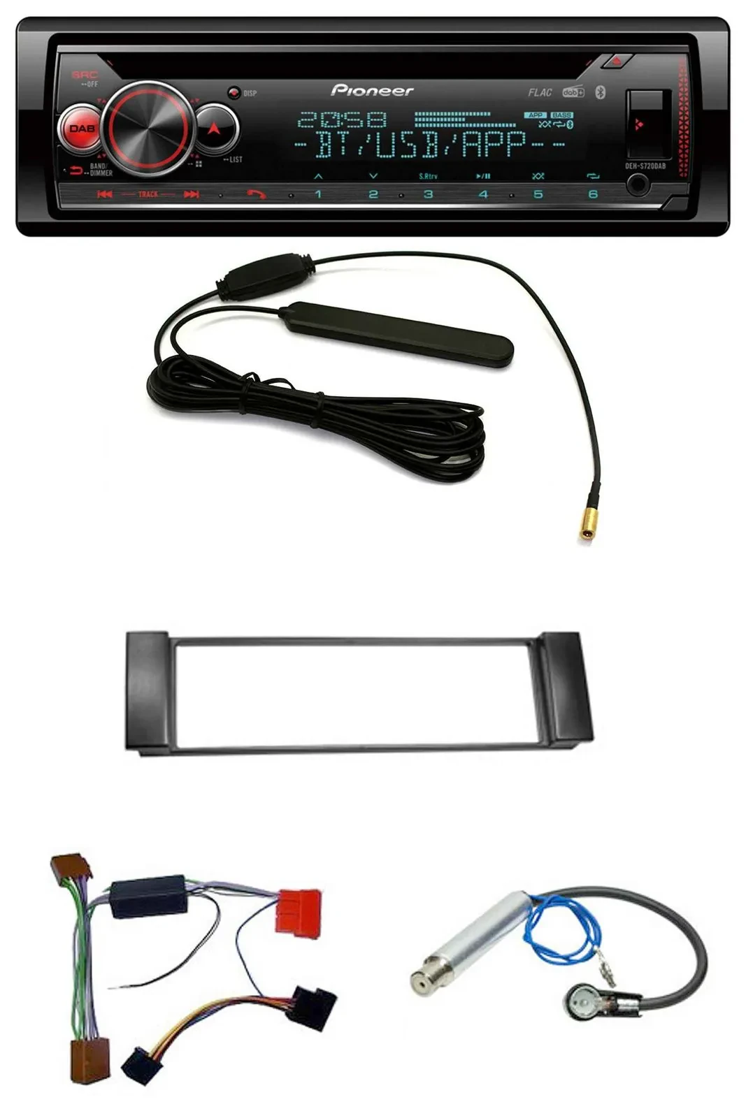 Автомагнитола для Audi A3 8L 2000–2003, A6 C5 2000–2004 Pioneer USB, DAB, Bluetooth, CD, MP3