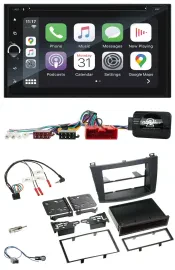 Blaupunkt USB DAB Bluetooth 2DIN TMC Lenkrad Navigation für Mazda 3 09-13 Can-Bu