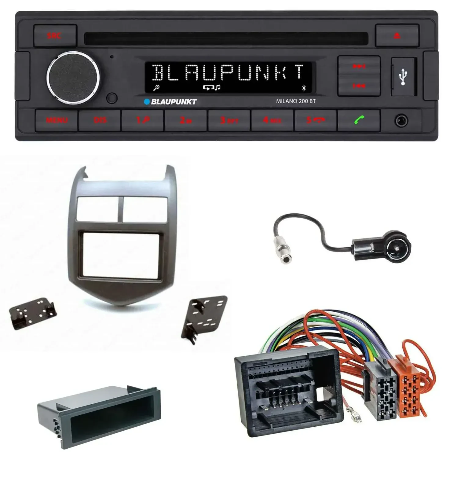 Blaupunkt MP3 USB CD Bluetooth AUX Autoradio für Chevrolet Aveo Sonic ab 2011 du