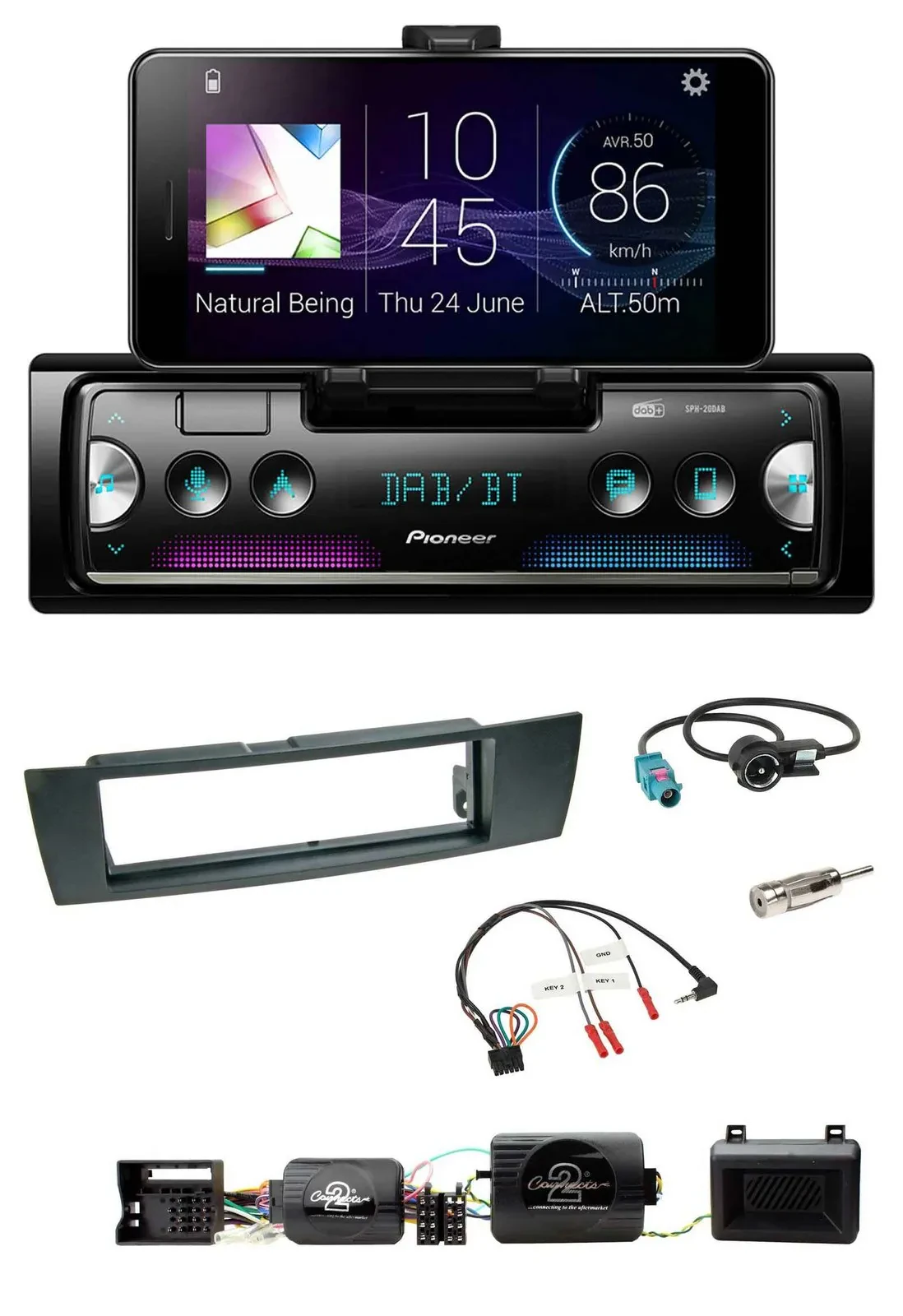 Pioneer USB Lenkrad Bluetooth DAB Autoradio für BMW 1er 2004-2013 E87