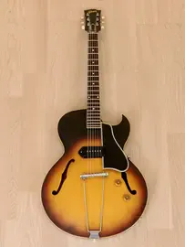 Электрогитара полуакустическая Gibson ES-225 T Hollow P90 Sunburst w/case USA 1958