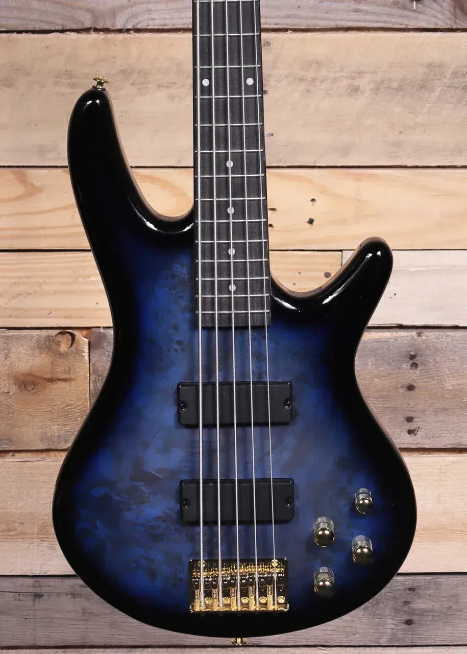 Бас-гитара Ibanez GIO GSR205PC 5-струнная, цвет прозрачный морской бёрст