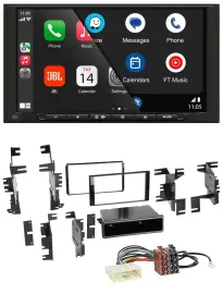 JBL USB 2DIN MP3 Bluetooth AUX Autoradio für Nissan Cube ab 09 Frontier ab 13