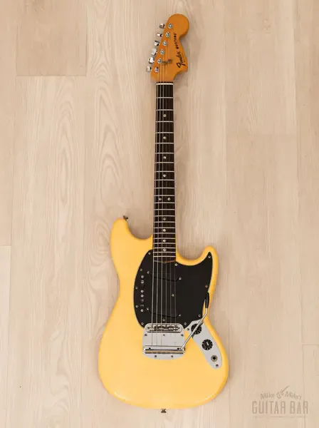 Электрогитара Fender Mustang SS Olympic White w/case USA 1978