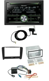 Pioneer CD USB MP3 Bluetooth 2DIN DAB Autoradio für Audi TT (06-14) Quadlock