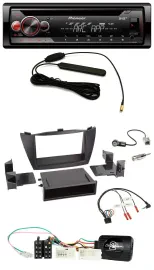 Pioneer CD USB Lenkrad DAB MP3 Autoradio für Hyundai ix35 2010-2013 schwarz