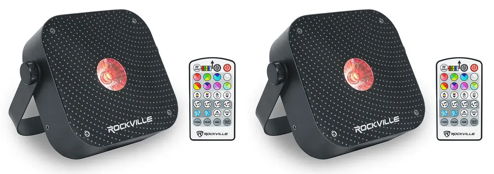 Светодиодный прибор Rockville MINI RF1 V3 Black (пара)