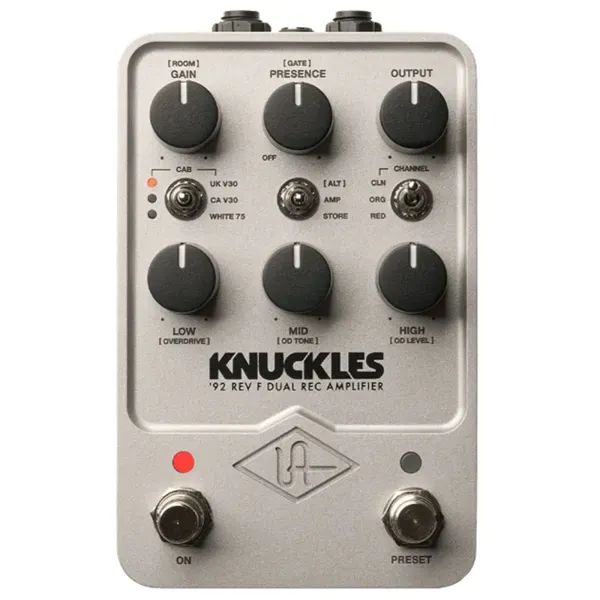 Universal Audio Knuckles '92 Ref F Dual Rec Amp Simulator Effects Pedal