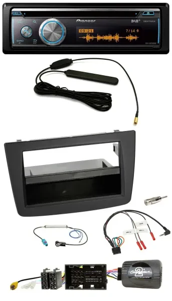 Pioneer CD USB Bluetooth DAB Lenkrad Autoradio für Alfa Mito 955 2014-2018 schwa
