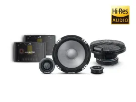 Alpine R2-S652 200W RMS 6.5" R-Series PRO 2 Way Component Speakers