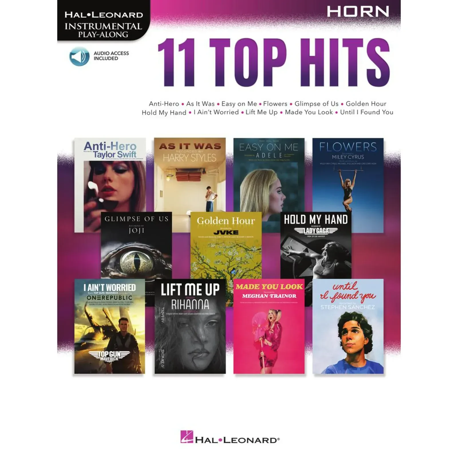Сборник песен Hal Leonard Instrumental Play-Along 11 Top Hits for Horn