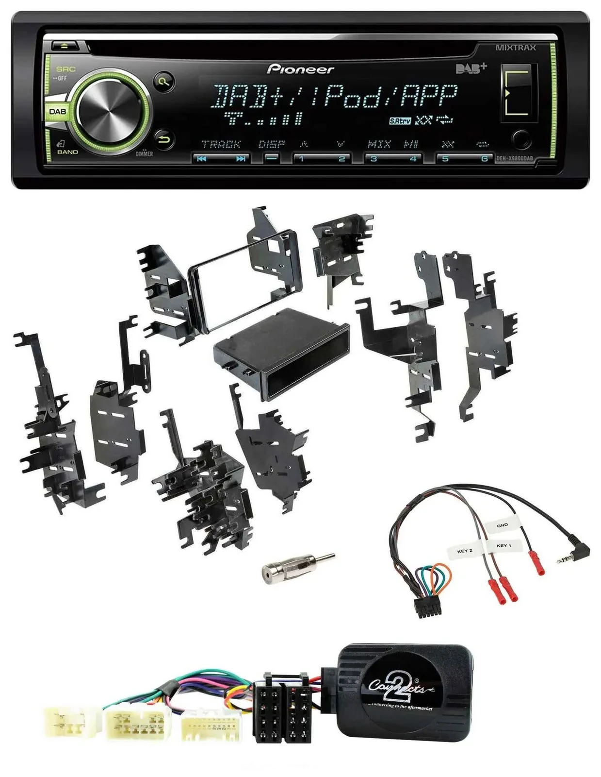 Автомагнитола Pioneer DAB, CD, USB, MP3 для Toyota FJ (с 2007)