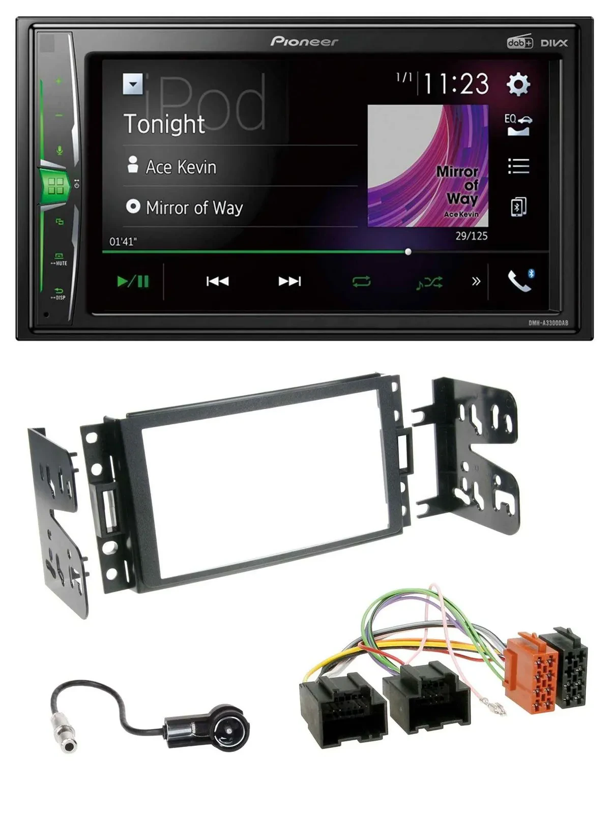 Автомагнитола Pioneer 2-DIN MP3 DAB USB Bluetooth для Chevrolet Corvette/Uplander (с 2005)