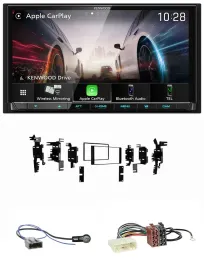 Kenwood MP3 2DIN USB DAB Bluetooth Autoradio für Nissan Micra 2013-2017 schwarz