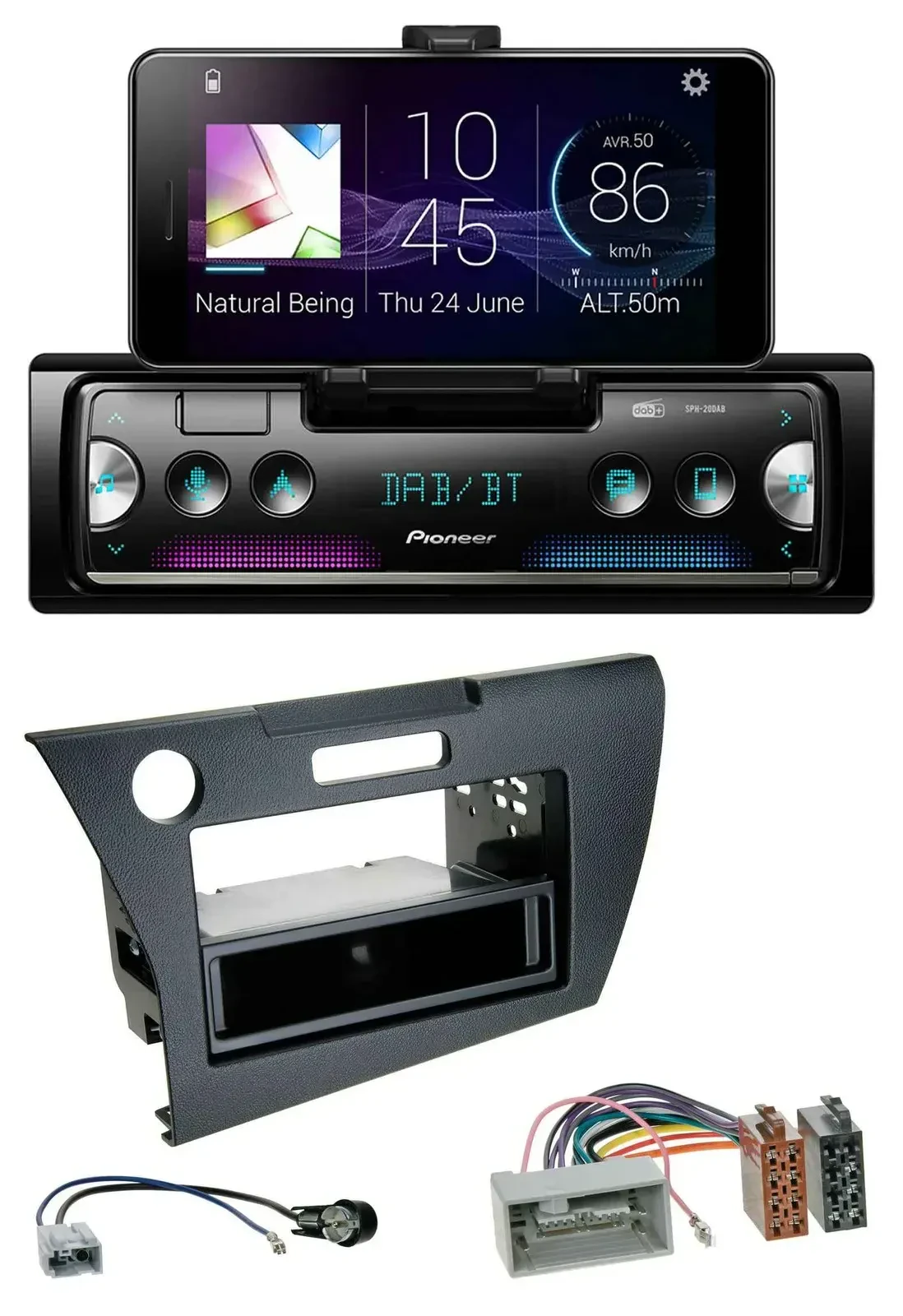 Автомагнитола для Honda CR-Z (ZF1, с 2010) Pioneer USB MP3 Bluetooth DAB