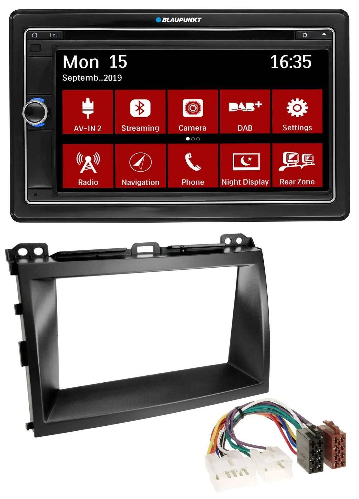 Blaupunkt Bluetooth DAB 2DIN USB DVD MP3 Autoradio für Lexus GX-470 (2003-2009)