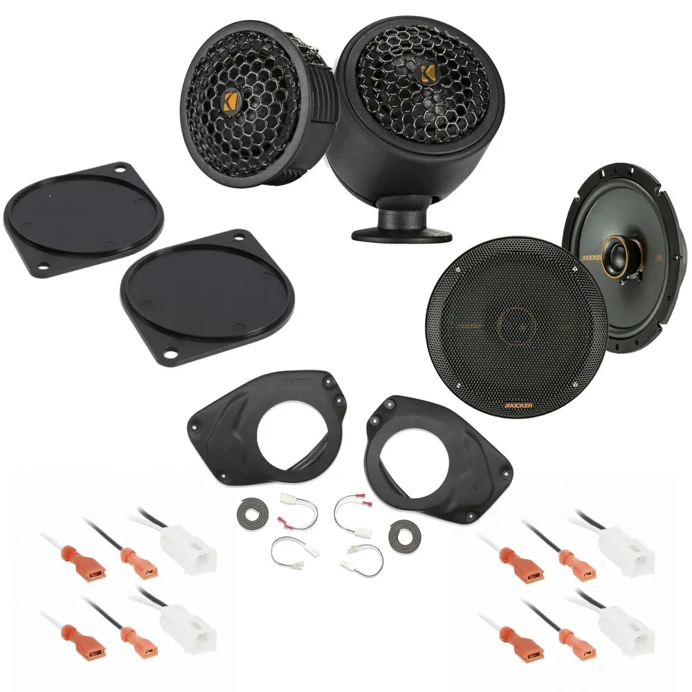 Пассивная акустическая система для Jeep Wrangler JL (2018–2023) / Gladiator JT (2020–2023) Kicker KS Plug & Speaker Pods Upgrade (набор)