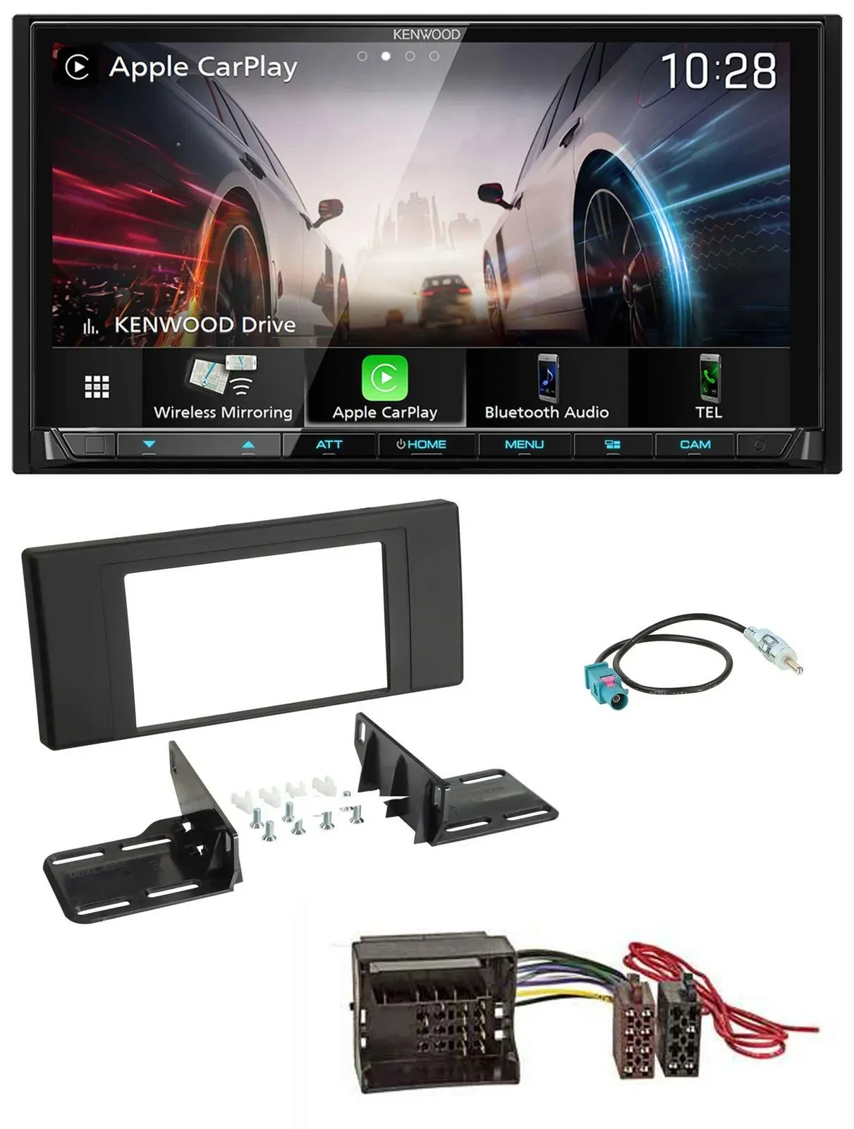 Kenwood MP3 2DIN USB DAB Bluetooth Autoradio für Land Rover Range Rover Vogue L3