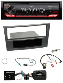 JVC Bluetooth USB DAB Lenkrad Autoradio für Opel Antara Astra H Zafira B charcoa