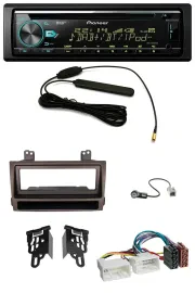 Pioneer CD MP3 AUX DAB USB Autoradio für Hyundai Sonata ab 09 dunkelbraun metall