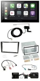 Pioneer USB Lenkrad 2DIN Bluetooth DAB Autoradio für Opel Zafira Corsa D Astra H