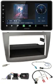 Kenwood Lenkrad Bluetooth USB DAB Autoradio für Alfa Mito 955 2008-2014 silber