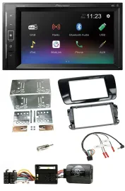Автомагнитола Pioneer 2DIN DAB, Bluetooth, USB для Seat Ibiza (с 2008), черный (рояльный лак)