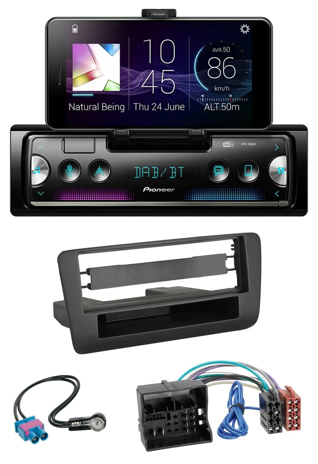 Pioneer USB MP3 Bluetooth DAB Autoradio für Audi A1 (ab 2012)