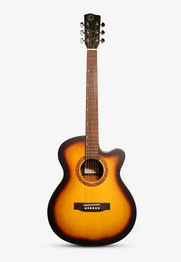 Акустическая гитара Luxars W71-SB с вырезом, санберст