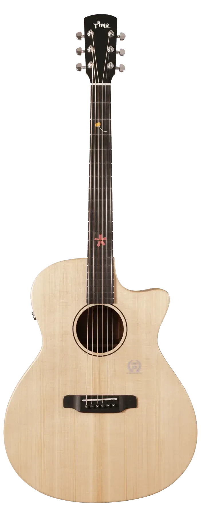 Трансакустическая гитара Tyma TG-5TE Grand Auditorium Cutaway Natural с чехлом