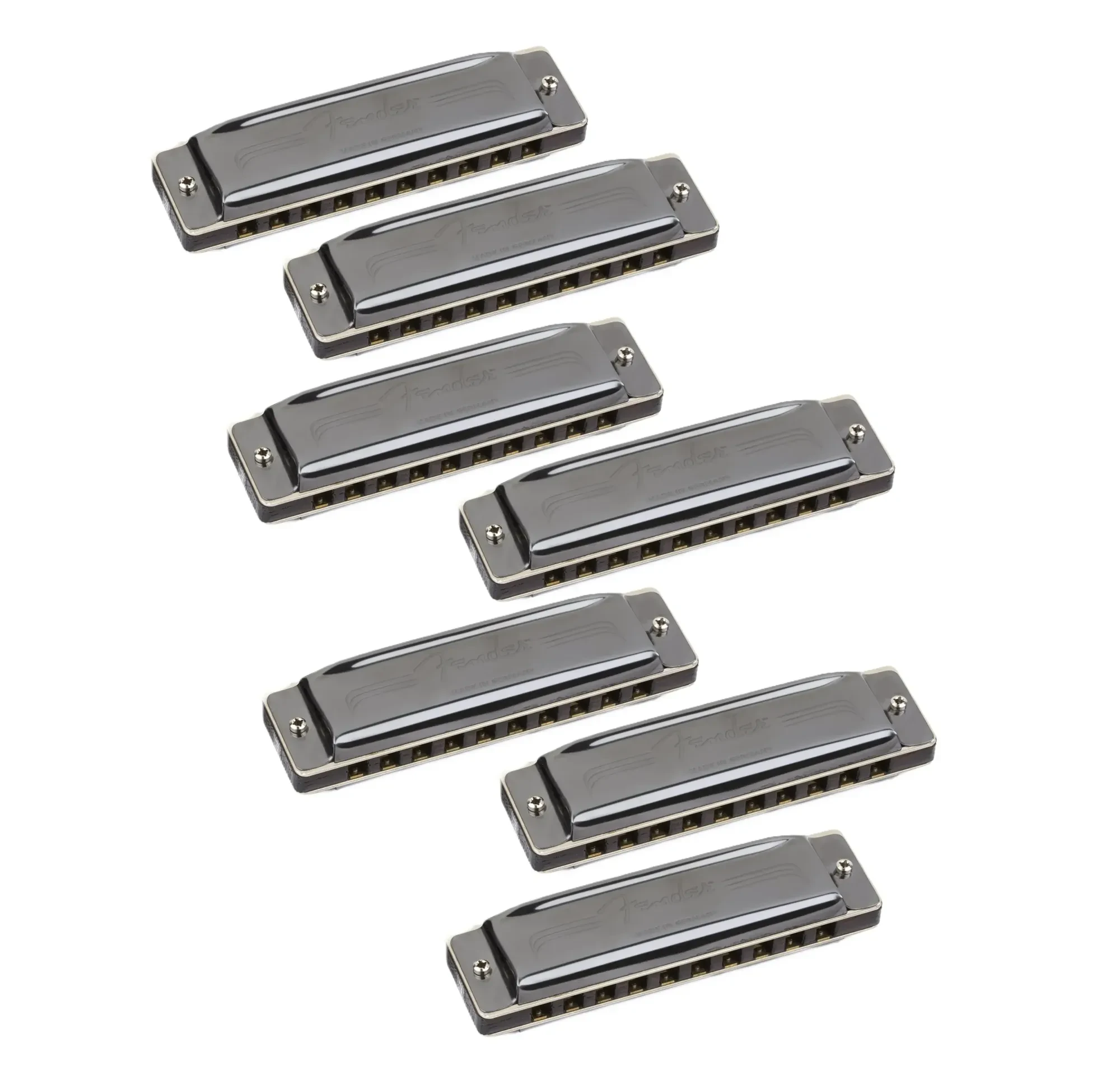 Комплект губных гармошек Fender Midnight Special 7 с кейсом