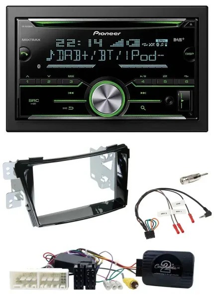 Pioneer Bluetooth Lenkrad DAB 2DIN USB CD Autoradio für Hyundai i40 ab 16 VF Kla
