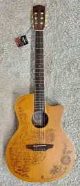 Luna Model HEN O2 NYL Henna Oasis Acoustic Electric  Nylon Strin Cutaway Guitar